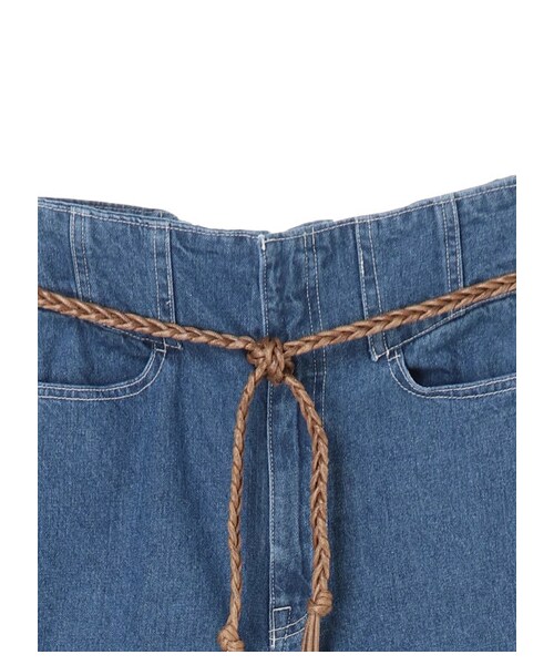 Green　Parks（グリーンパークス）の「・SUGAR SPOON ハイウエストデニムパンツ（パンツ・ブラック/インディゴ/ライトインディゴ・F）」の5枚目の写真