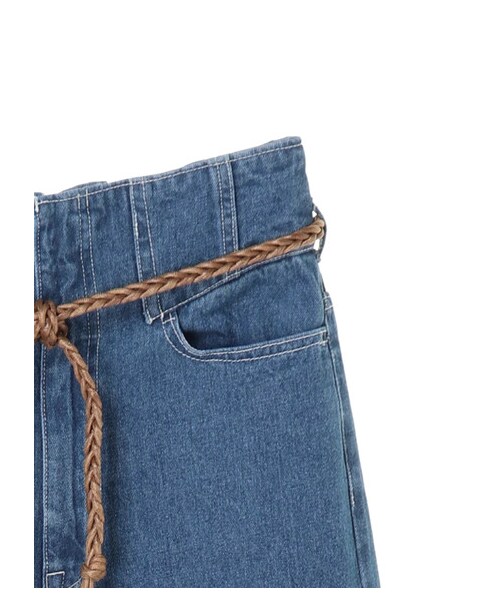 Green　Parks（グリーンパークス）の「・SUGAR SPOON ハイウエストデニムパンツ（パンツ・ブラック/インディゴ/ライトインディゴ・F）」の6枚目の写真