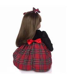 リボーンドール トドラー 赤いコートの女の子 ぬいぐるみ付き no brand（ノーブランド）の「リボーンドール ベビードール 女の子