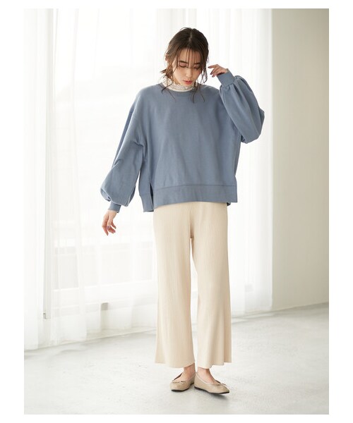 Green　Parks（グリーンパークス）の「【Special Price】・SUGAR SPOON レースキリカエハイネック（トップス・アイボリー/オフホワイト/ライトグレー/ブラック・F）」の2枚目の写真