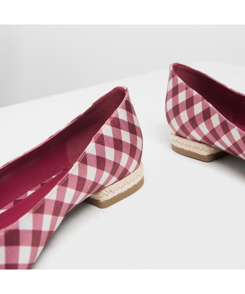 Pretty Ballerinas♪ファブリック製オープントゥエスパドリーユ CHARLES & KEITH(チャールズ & キース)の「エスパドリーユ