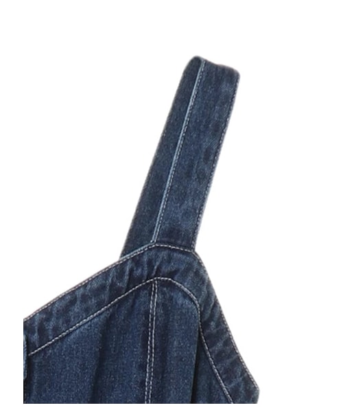 Green　Parks（グリーンパークス）の「・SUGAR SPOON デニムジャンバースカート（ワンピース/ドレス・ブラック/インディゴ/ライトインディゴ・F）」の7枚目の写真