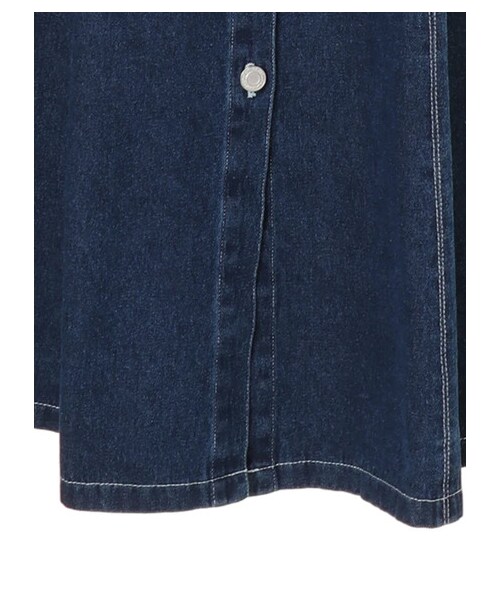 Green　Parks（グリーンパークス）の「・SUGAR SPOON デニムジャンバースカート（ワンピース/ドレス・ブラック/インディゴ/ライトインディゴ・F）」の8枚目の写真