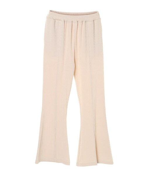 Green　Parks（グリーンパークス）の「・furry rate フロントスリットパンツ（パンツ・アイボリー/ブラック/グレーベージュ/カーキ・F）」の12枚目の写真