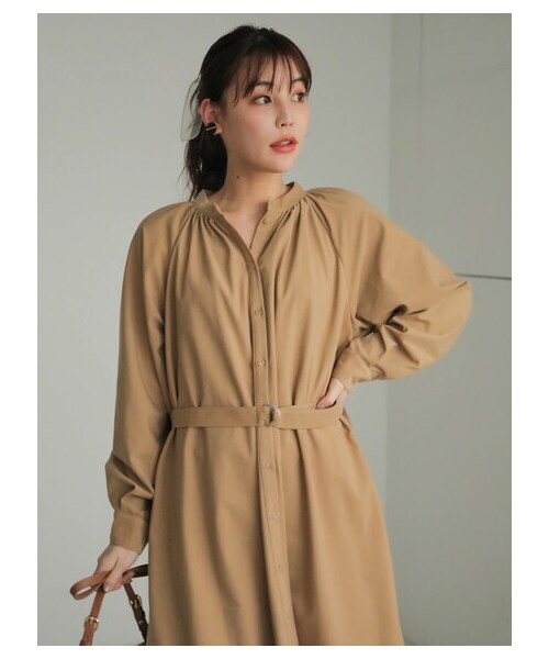 Green　Parks（グリーンパークス）の「≪USED≫・SUGAR SPOON ラグランシャツワンピース（ワンピース/ドレス・ライトベージュ・F）」の7枚目の写真