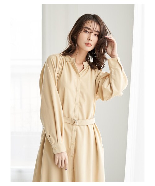 Green　Parks（グリーンパークス）の「≪USED≫・SUGAR SPOON ラグランシャツワンピース（ワンピース/ドレス・ライトベージュ・F）」の4枚目の写真