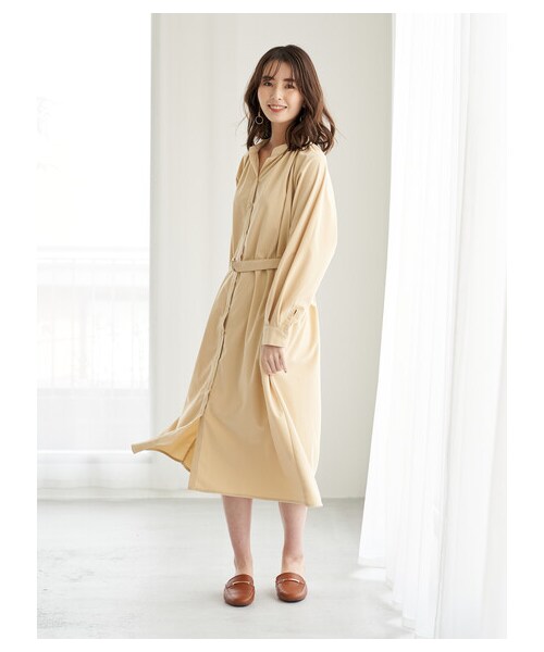 Green　Parks（グリーンパークス）の「≪USED≫・SUGAR SPOON ラグランシャツワンピース（ワンピース/ドレス・ライトベージュ・F）」の3枚目の写真