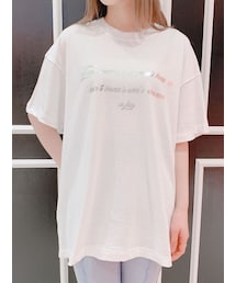 lilLilly | メタリックプリントTシャツ(トップス)