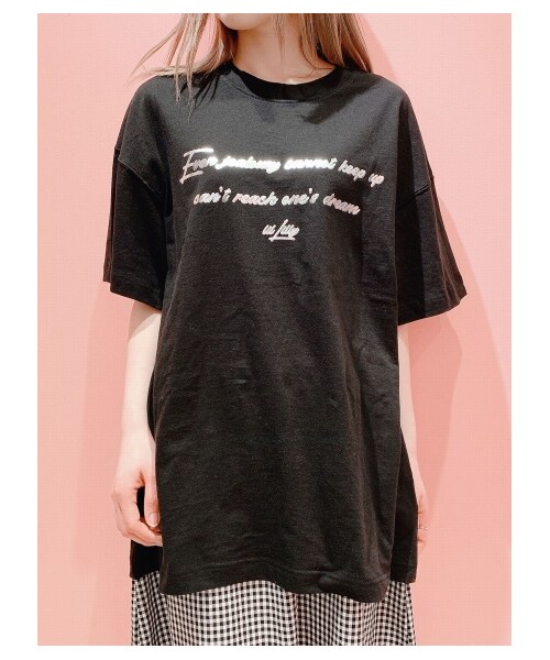 lilLilly(リルリリー)の「メタリックプリントTシャツ(トップス・レディース・WHITE/YELLOW/BLACK・FREE)」の5枚目の写真