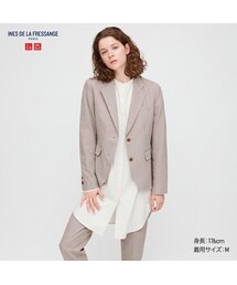 UNIQLO | コットンチェックジャケット セットアップ可能(その他アウター)