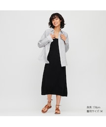 UNIQLO | プレミアムリネンストライプシャツ（長袖）(シャツ/ブラウス)