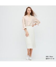 UNIQLO | プレミアムリネンスキッパーシャツ（7分袖）(シャツ/ブラウス)
