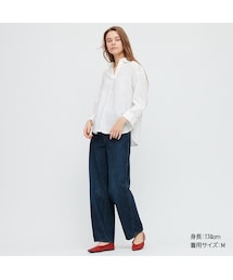 UNIQLO | プレミアムリネンスキッパーシャツ（7分袖）(シャツ/ブラウス)