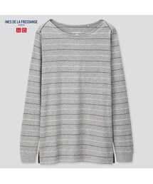 UNIQLO | スラブコットンボーダーT（長袖）(Tシャツ/カットソー)