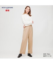 UNIQLO | ウールブレンドワイドパンツ セットアップ可能(その他パンツ)