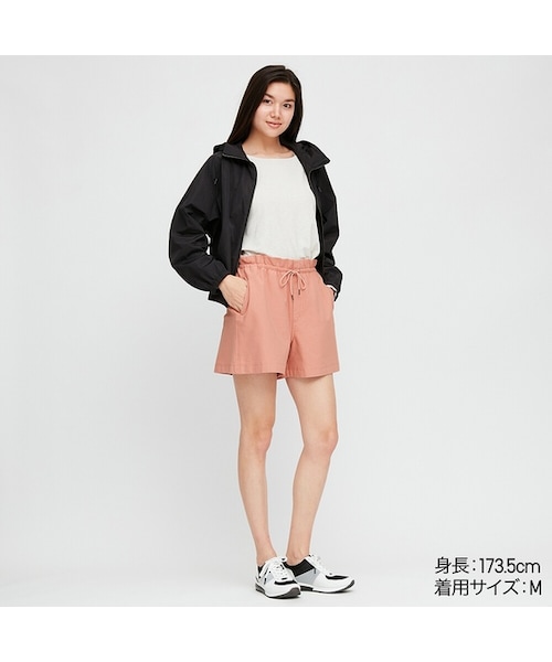 UNIQLO（ユニクロ）の「デニムジャージーショートパンツ（その他パンツ・レディース・BLACK 09/OFF WHITE 01/BLUE 62/BLUE 68/PINK 11・3XL/M/XS/XL/L/S/XXL）」の5枚目の写真