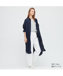 UNIQLO | リネンブレンドシャツワンピース（長袖）(ワンピース)