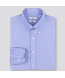 UNIQLO | ファインクロススーパーノンアイロンスリムフィットシャツ（ボタンダウン・長袖・ポケットなし）(シャツ/ブラウス)