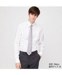 UNIQLO | ファインクロススーパーノンアイロンスリムフィットシャツ（レギュラーカラー・長袖・ポケットなし）(シャツ/ブラウス)