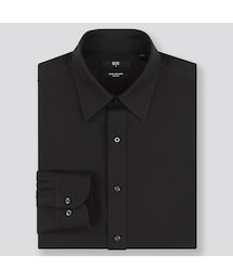 UNIQLO | ファインクロススーパーノンアイロンスリムフィットシャツ（レギュラーカラー・長袖・ポケットなし）(シャツ/ブラウス)