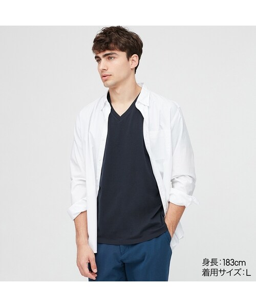 UNIQLO（ユニクロ）の「スーピマコットンVネックT（半袖）（T