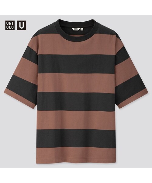 UNIQLO　ユニクロ　ボーダー　オーバーシャツ　メンズ ユニクロ公式 | オーバーサイズボーダーTシャツ