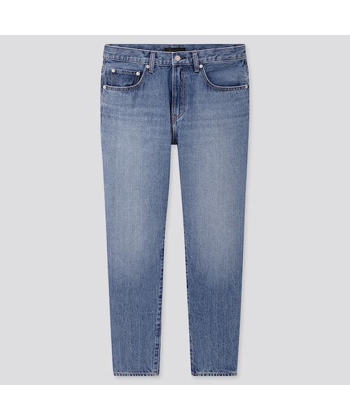 UNIQLO（ユニクロ）の「レギュラーフィットテーパードジーンズ（丈長め82cm）（デニムパンツ・メンズ・LIGHT BLUE 60/BLUE 65/BLUE 68・30/33/32/27/31/28/46/38/35/36/44/42/40/29/34）」の2枚目の写真