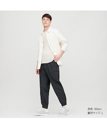 UNIQLO | EZYワイドフィットカーゴジョガーパンツ（丈長め76cm）(その他パンツ)