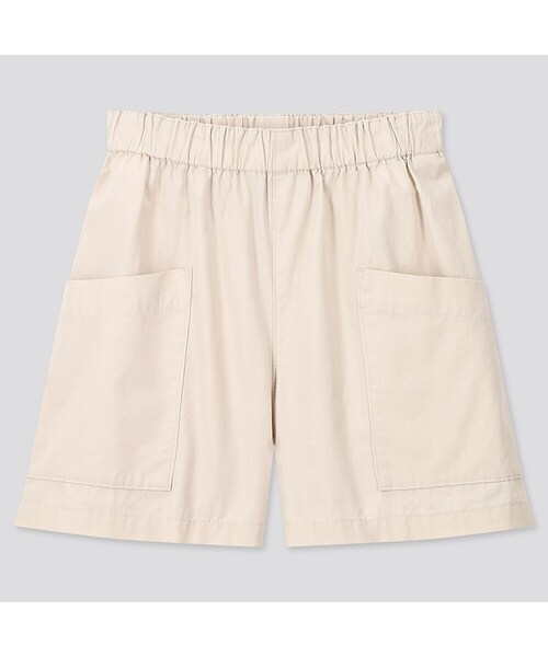 UNIQLO（ユニクロ）の「GIRLS イージーショートパンツ（ムジ）（その他パンツ・キッズ・PINK 12/NATURAL 30/GREEN 53・120/140/100/130/160/110/150）」の2枚目の写真