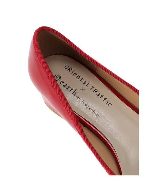 earth music&ecology(アースミュージックアンドエコロジー)の「ORiental TRaffic バレーパンプス(シューズ・ブラック/レッド/ゴールド・35/36/37/38/39)」の6枚目の写真