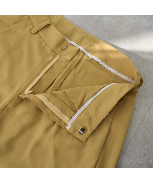 Lavish Gate(ラヴィッシュゲート)の「bottoms-02054 タック セミワイドパンツ マスタードイエロー(その他パンツ・レディース・その他)」の10枚目の写真