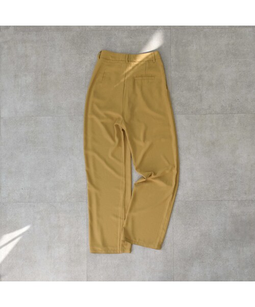 Lavish Gate(ラヴィッシュゲート)の「bottoms-02054 タック セミワイドパンツ マスタードイエロー(その他パンツ・レディース・その他)」の8枚目の写真