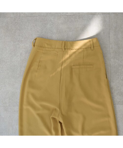 Lavish Gate(ラヴィッシュゲート)の「bottoms-02054 タック セミワイドパンツ マスタードイエロー(その他パンツ・レディース・その他)」の9枚目の写真