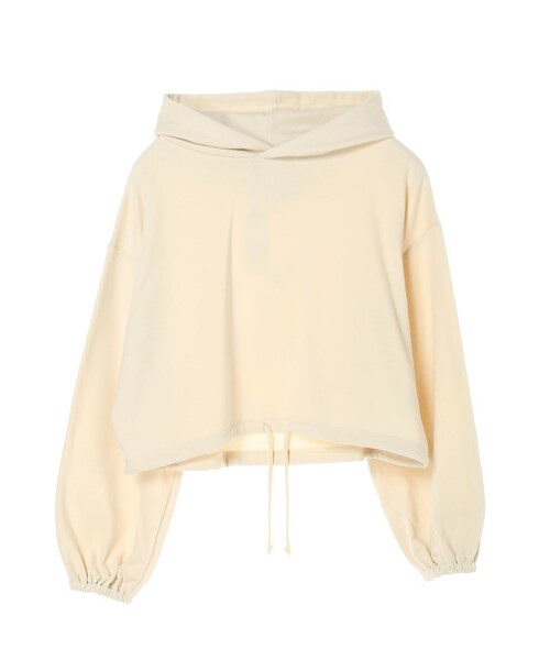 E hyphen world gallery(イーハイフンワールドギャラリー)の「バルーンスリーブギャザーパーカー(トップス・オフホワイト/杢グレー/ベージュ/ピーチ・F)」の11枚目の写真