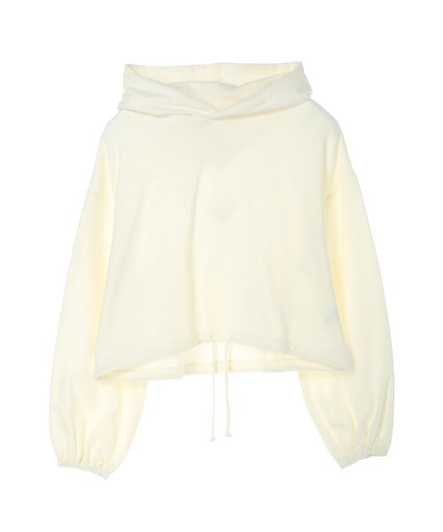 E hyphen world gallery(イーハイフンワールドギャラリー)の「バルーンスリーブギャザーパーカー(トップス・オフホワイト/杢グレー/ベージュ/ピーチ・F)」の9枚目の写真