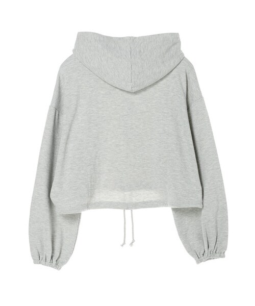 E hyphen world gallery(イーハイフンワールドギャラリー)の「バルーンスリーブギャザーパーカー(トップス・オフホワイト/杢グレー/ベージュ/ピーチ・F)」の5枚目の写真