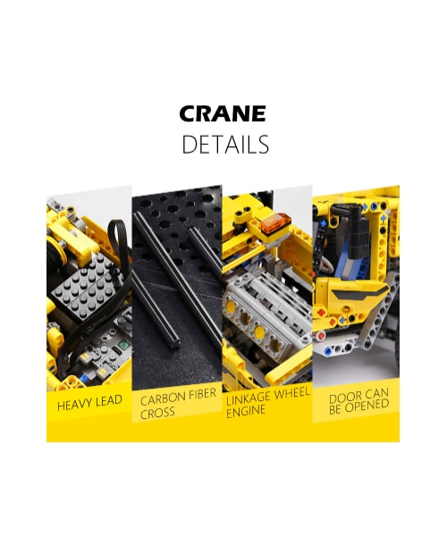 no brand（ノーブランド）の「レゴ互換 ラジコンみたいに動く クレーン