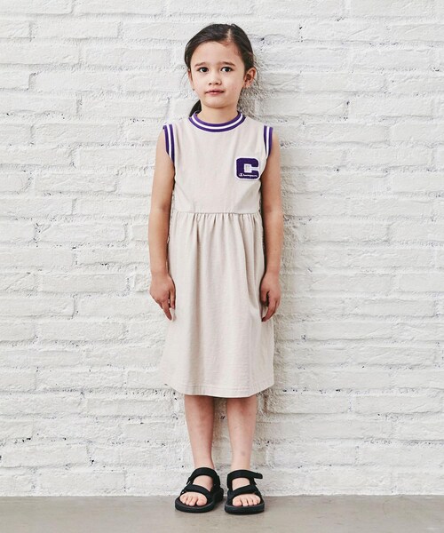 Champion チャンピオン の キッズ 別注 Champion チャンピオン リンガーワンピース その他 Wear