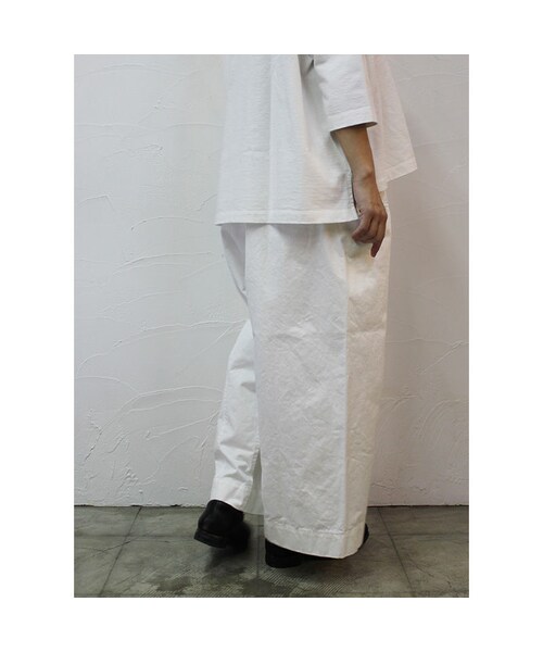 【TRAVAIL MANUEL】コットン ルアンチン チノ ベースパンツ　S TRAVAIL MANUEL｜コットンルアンチンチノベースパンツ tm5018-tr