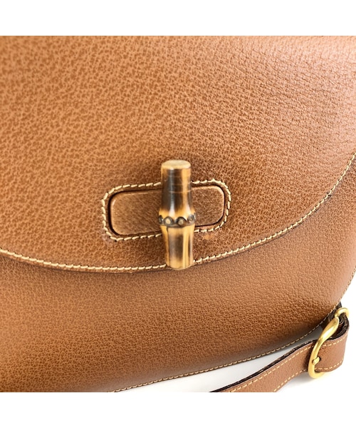 GUCCI オールドグッチ バンブー ボディバッグ ワンショルダー ブラウン GUCCI オールドグッチ バンブー ボディバッグ ワンショルダー