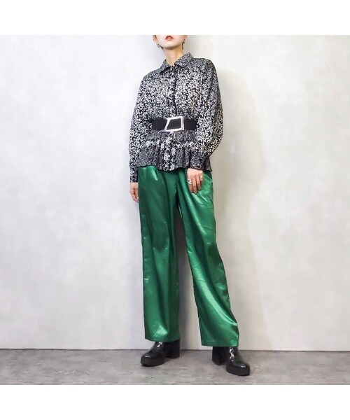 USED(ユーズド)の「Leaf wind monotone rétro shirt-891-2(シャツ/ブラウス・レディース・その他)」の1枚目の写真