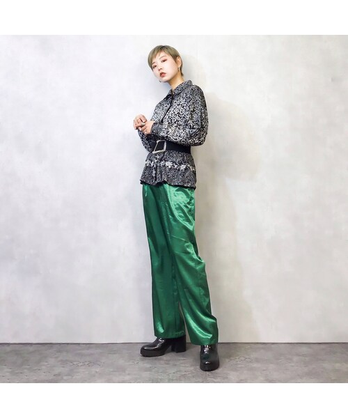 USED(ユーズド)の「Leaf wind monotone rétro shirt-891-2(シャツ/ブラウス・レディース・その他)」の2枚目の写真