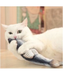 no brand（ノーブランド）の「猫おもちゃ ねこちゃん 60cm お魚