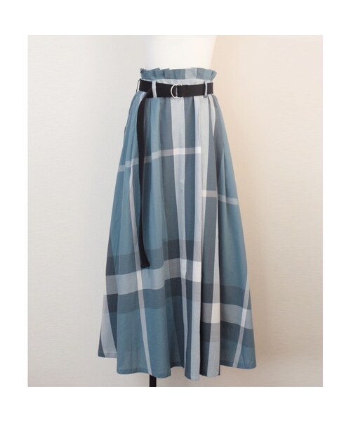 no brand（ノーブランド）の「チェックフレアロングSK（スカート・レディース・その他）」の13枚目の写真