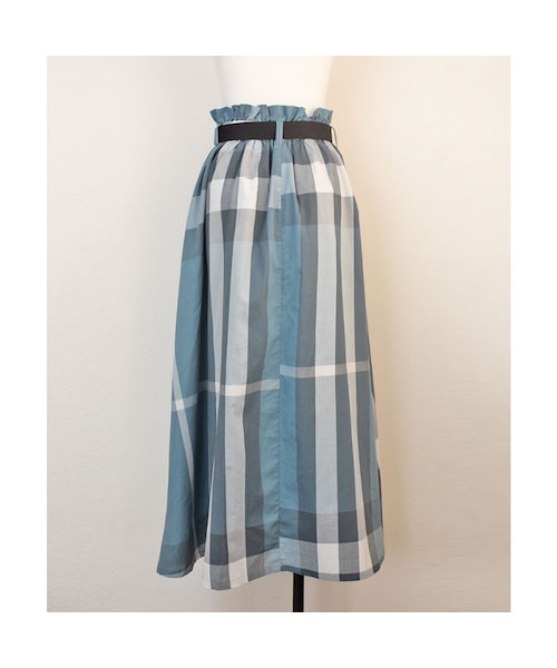 no brand（ノーブランド）の「チェックフレアロングSK（スカート・レディース・その他）」の15枚目の写真
