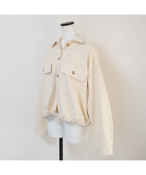 no brand（ノーブランド）の「コットンヘムシャーリンJK（ブルゾン・レディース・その他）」の6枚目の写真