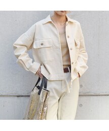 no brand | 【Marient】コットンヘムシャーリンJK(ブルゾン)