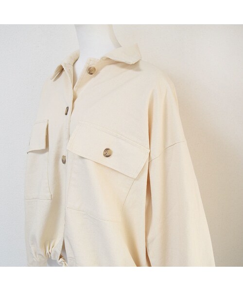 no brand（ノーブランド）の「コットンヘムシャーリンJK（ブルゾン・レディース・その他）」の7枚目の写真