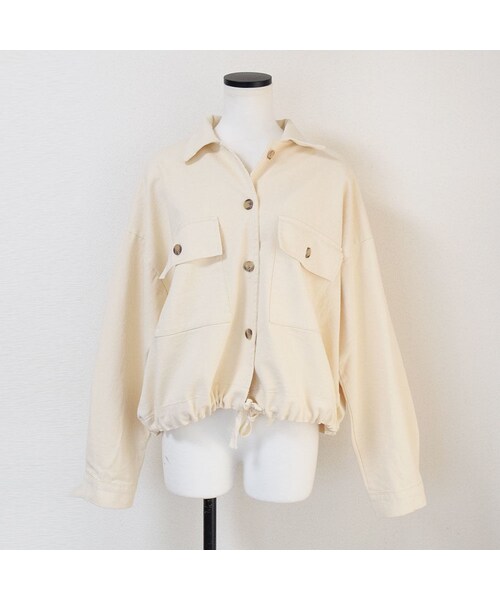 no brand（ノーブランド）の「コットンヘムシャーリンJK（ブルゾン・レディース・その他）」の5枚目の写真