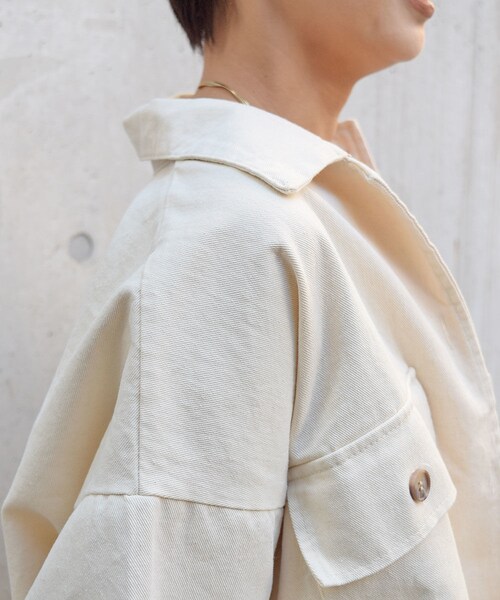 no brand（ノーブランド）の「コットンヘムシャーリンJK（ブルゾン・レディース・その他）」の3枚目の写真